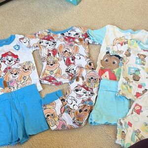 3T paw patrol and Cocomelon pajamas